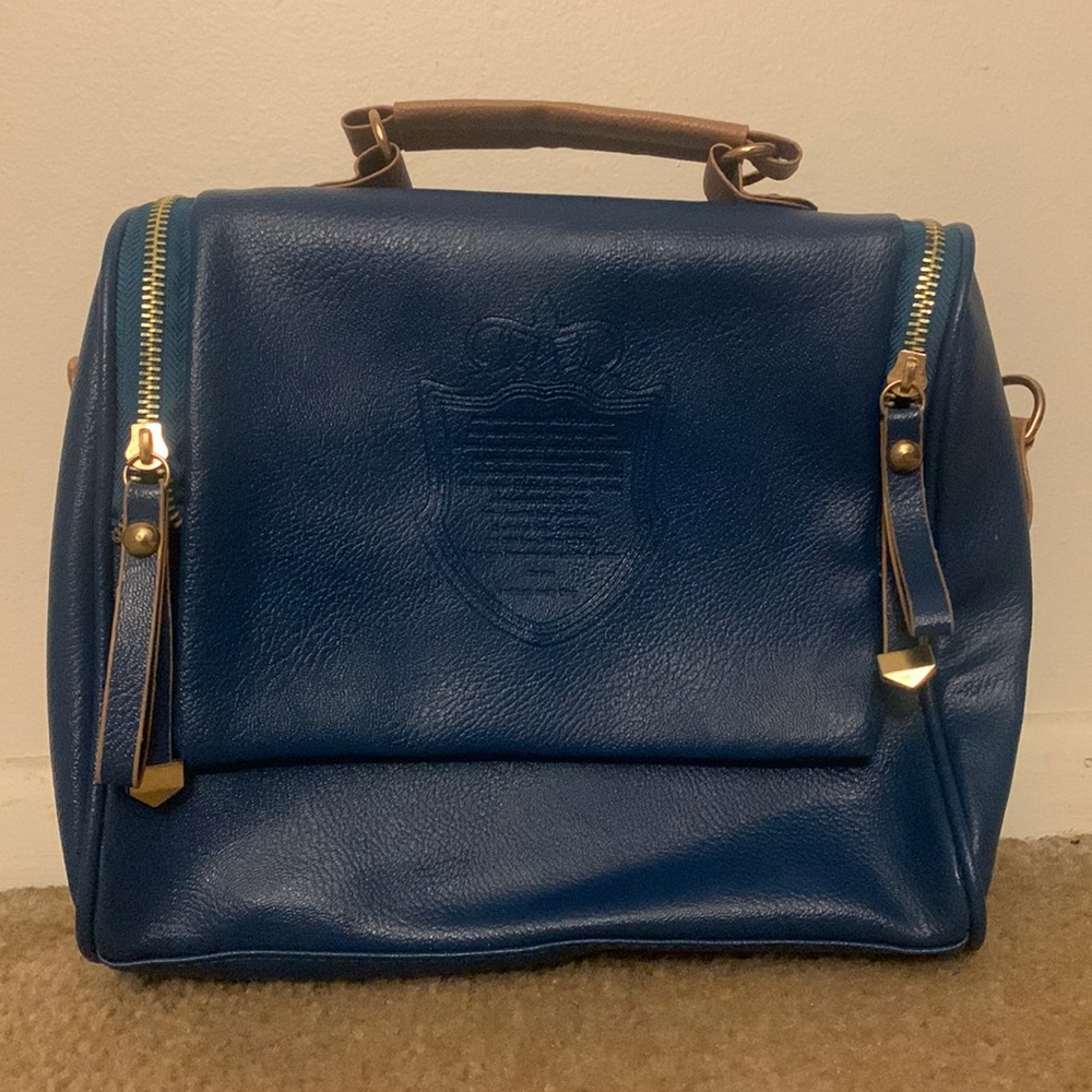 Matte Royal Blue Handbag - Picture 1 of 9